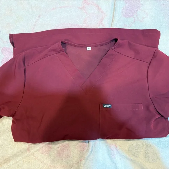 CODE NXT Men’s Scrub Set (XS/Burgundy) - Picture 3 of 4